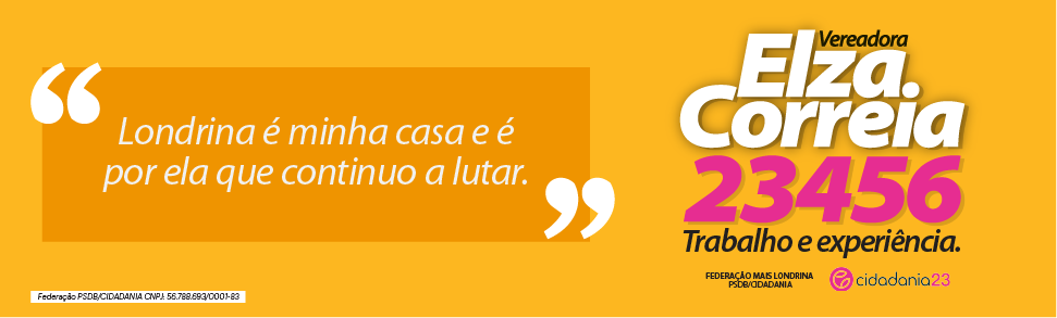 Londrina é minha casa e é por ela que eu vou lutar!